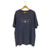 モッシモ MOSSIMO 90s USA製 袖シングルステッチ 両面ロゴプリント クルーネック Tシャツ メンズ import:L