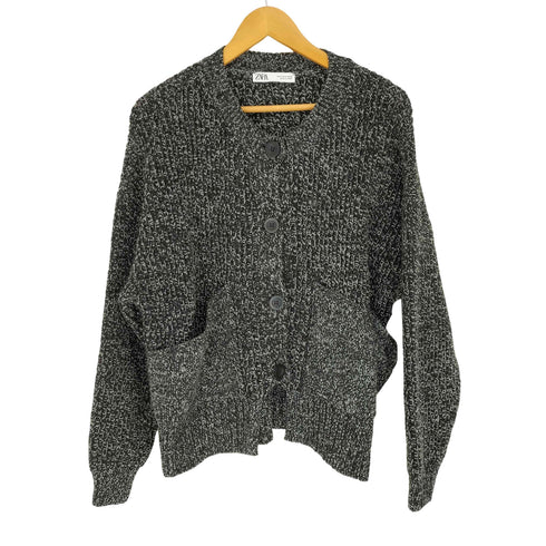 ザラ ZARA ミックスヤーン ニットカーディガン レディース import:S