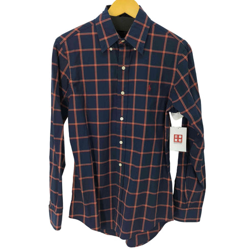 ラルフローレン RALPH LAUREN classic fit Ⅼ/S BD チェックシャツ メンズ import:XS