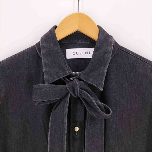 クルニ CULLNI Denim Bow Tie Shirt メンズ