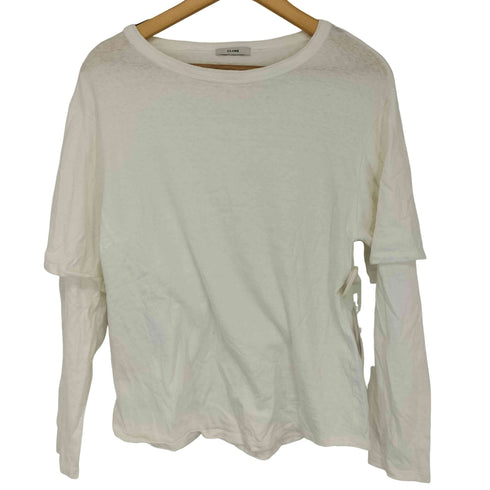 クラネ CLANE TEE LAYERED LONGSLEEVE TOPS レディース JPN:1