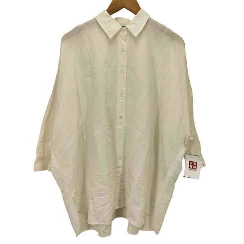 ミラオーウェン Mila Owen 23SS 吸水速乾 UVカット ロング リネン シャツ レディース ONE SIZE