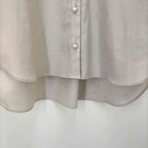 トーナル TONAL 20SS パール釦タックスリーブオープンシャツ レディース JPN:38