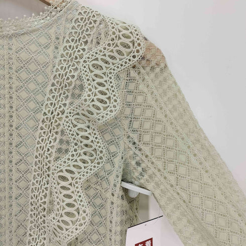 ロペピクニック Rope Picnic 24SS ショート丈 レース ブラウス レディース JPN:38