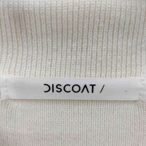 ディスコート Discoat 衿付き Wジップ 半袖 カーディガン レディース FREE