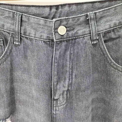 ダメージ加工ワイドデニムパンツ メンズ JPN:M