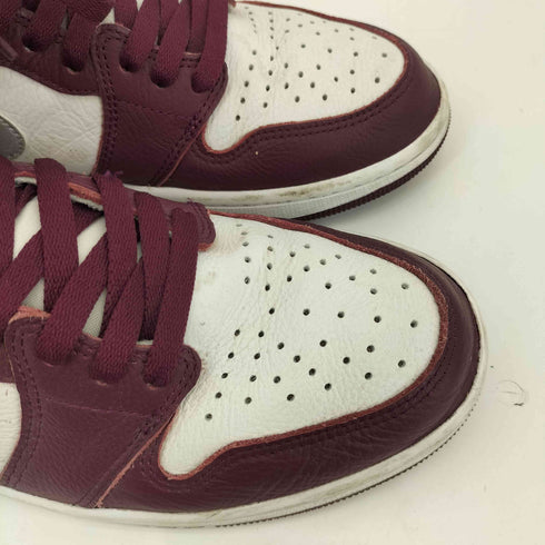 ジョーダンブランド JORDAN BRAND AIR JORDAN 1 RETRO HIGH OG BORDEAUX METALLIC SILVER WHITE メンズ JPN:28