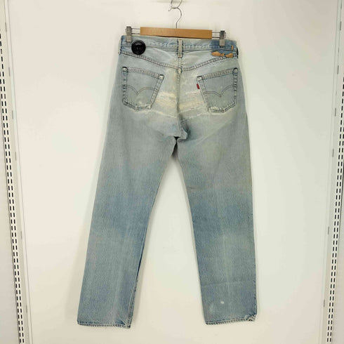 リーバイス Levis 80S ボタン裏524 赤耳 501 ボタンフライデニムパンツ リペア加工 襤褸 メンズ
