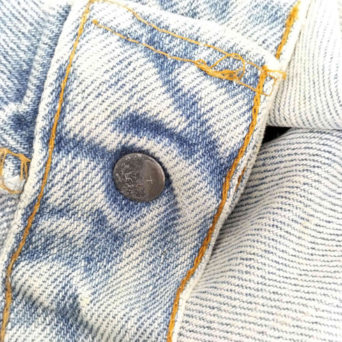 リーバイス Levis 80S ボタン裏524 赤耳 501 ボタンフライデニムパンツ リペア加工 襤褸 メンズ