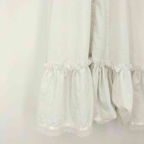 ガニーサックス GUNNE SAX USA製 レースフリル ロングワンピース レディース 7