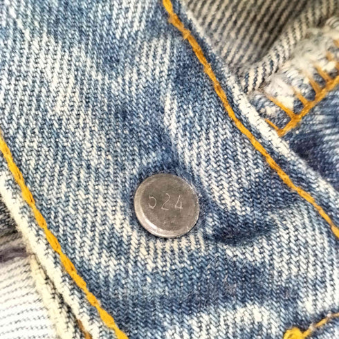 リーバイス Levis 80S ボタン裏524 赤耳 501 ボタンフライデニムパンツ メンズ 29/32