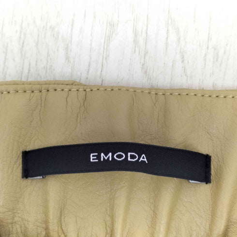 エモダ EMODA ヴィーガンレザーアンクルフレアパンツ レディース JPN:S