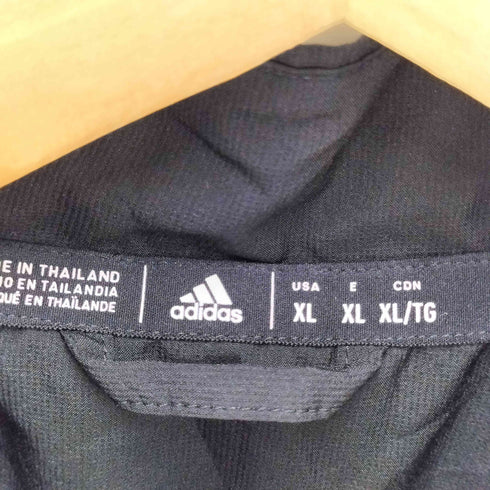 アディダス adidas アイスホッケー ワッペン パフォーマンス ロゴ プリント ジップアップ ジャケット メンズ import:XL