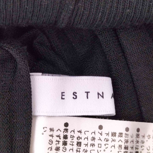 エストネーション ESTNATION ノースリーブプリーツサマーニット レディース