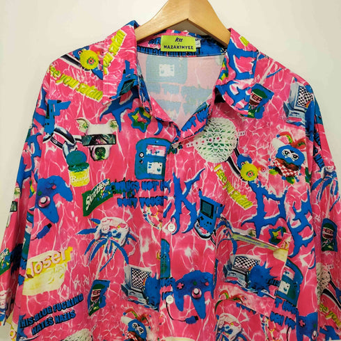 KTT MAZAKIMYEE 総柄オープンカラーS/S シャツ メンズ L