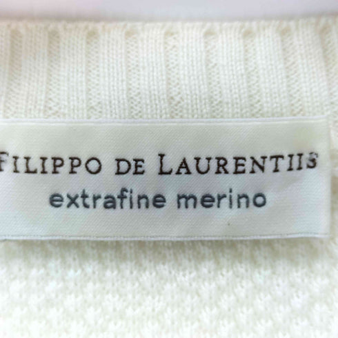 フィリッポ デローレンティス FILIPPO DE LAURENTIIS イタリア製 モックネック ウールニット メンズ 50