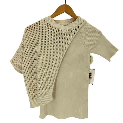 アメリ AMERI MESH LAYERED KNIT TOP レディース