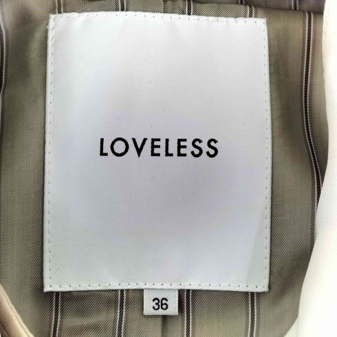 ラブレス LOVELESS レザー切替プリーツトレンチコート レディース JPN:36