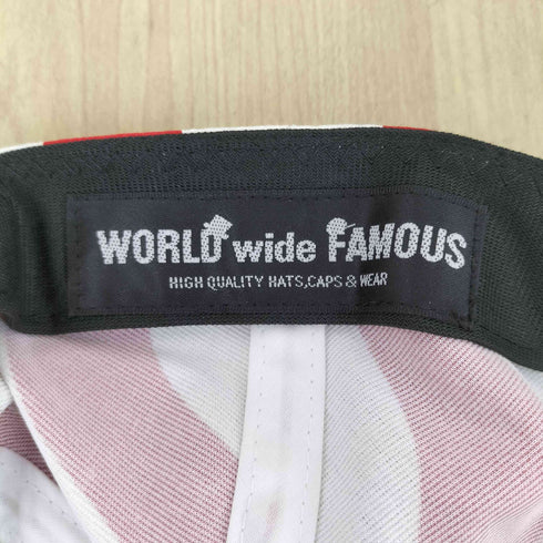 ワールドワイドフェイマス WORLD WIDE FAMOUS 星条旗デザイン 6パネルキャップ メンズ