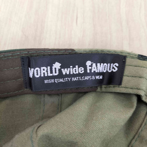 ワールドワイドフェイマス WORLD WIDE FAMOUS 星条旗刺繍 6パネルキャップ メンズ