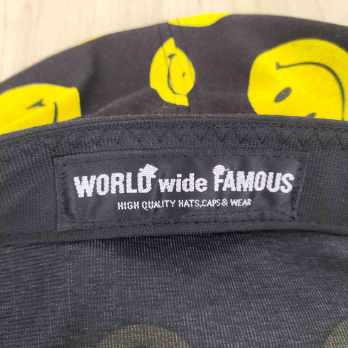 ワールドワイドフェイマス WORLD WIDE FAMOUS スマイルマークベレー帽 メンズ