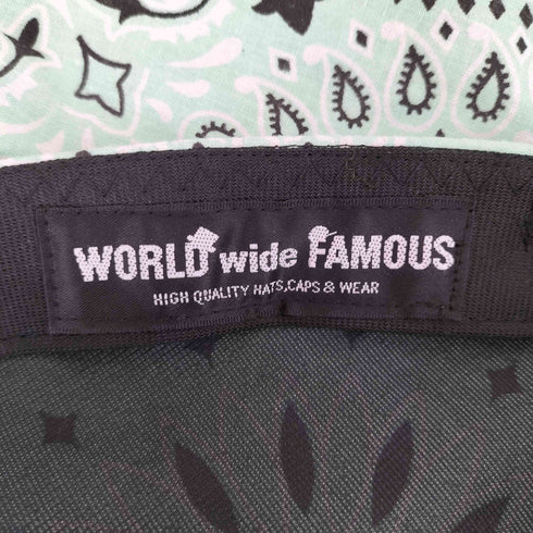 ワールドワイドフェイマス WORLD WIDE FAMOUS ペイズリー柄ベレー帽 メンズ