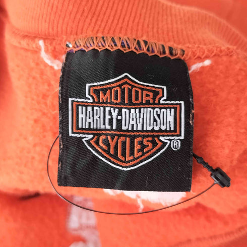 ハーレーダビッドソン HARLEY-DAVIDSON 90-00s ロゴ刺繍 クルーネック スウェット メンズ