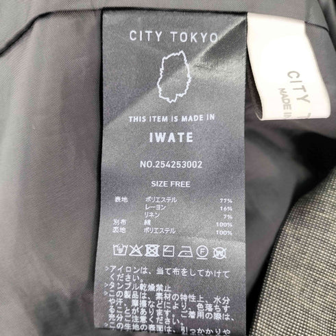 CITY TOKYO リネンブレンドジャケット レディース FREE