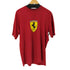 ferrari フロントロゴプリントクルーネックTシャツ メンズ