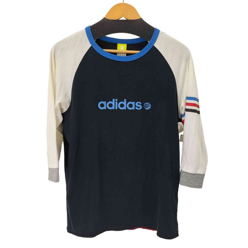 アディダス adidas ロゴプリントラグランカットソー メンズ JPN:M