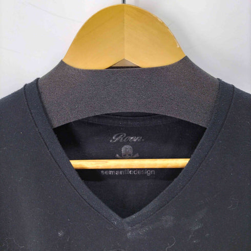 セマンティックデザイン semanticdesign S/S ドクロデザインVネックTシャツ メンズ LL