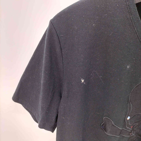 セマンティックデザイン semanticdesign S/S ドクロデザインVネックTシャツ メンズ LL