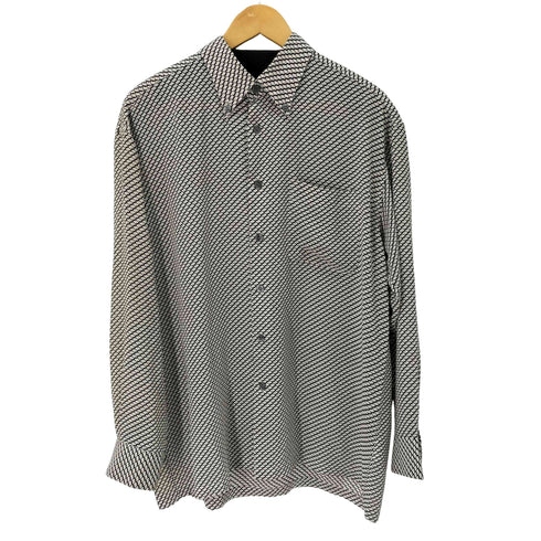 under or over L/S BD 総柄シャツ メンズ