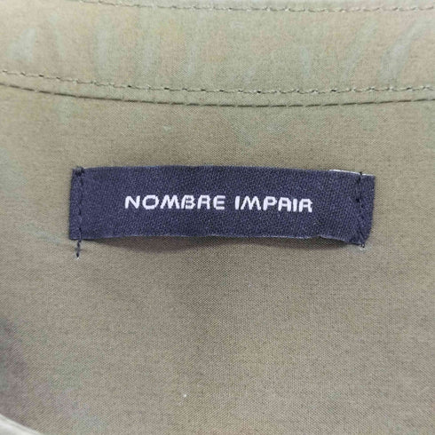 ノンブルアンペール NOMBRE IMPAIR バンドカラー シャツワンピース レディース FREE