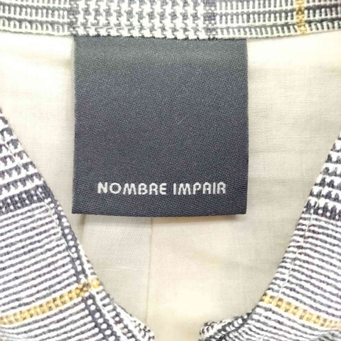 ノンブルアンペール NOMBRE IMPAIR チェック柄 バンドカラージャケット レディース FREE