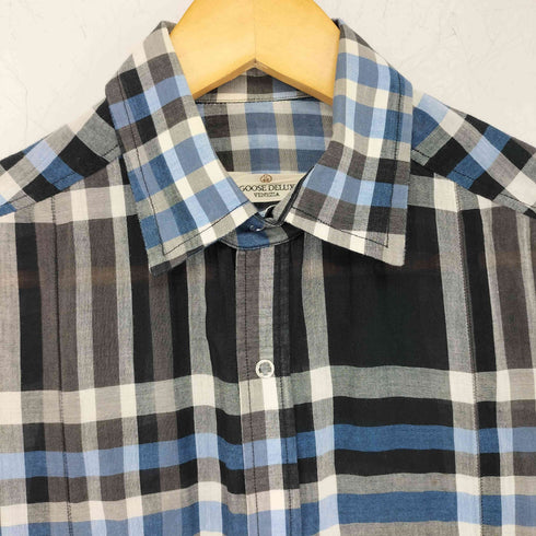 ゴールデン グースデラックスブランド golden goose deluxe brand イタリア製 シアーチェックシャツ メンズ XS