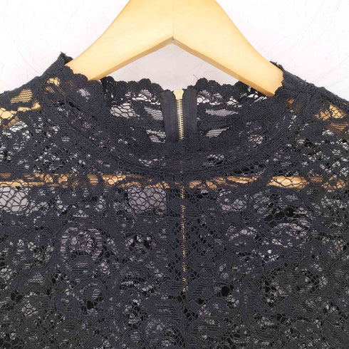 ラウンジドレス Loungedress レースハイネックブラウス レディース FREE