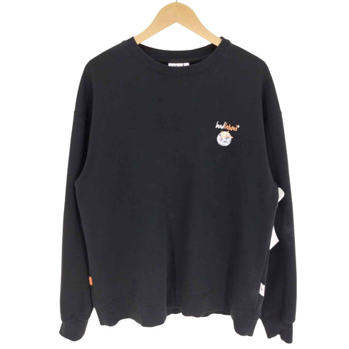 BAD IN BAD アース 地球 ロゴ 両面プリント スウェット メンズ import:L