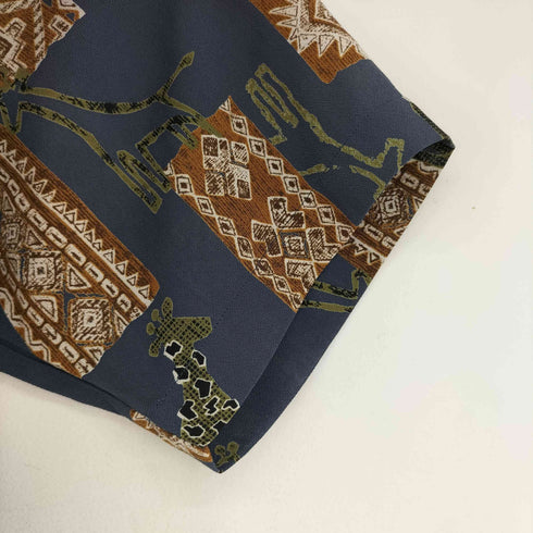 NICHIBI 総柄 S/S シャツ メンズ import:M