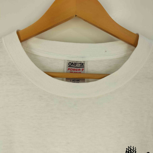 オニータ ONEITA 90s シングルステッチ 両面プリントクルーネックTシャツ メンズ import:L