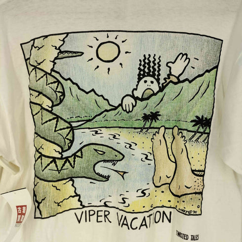 オニータ ONEITA 90s シングルステッチ 両面プリントクルーネックTシャツ メンズ import:L