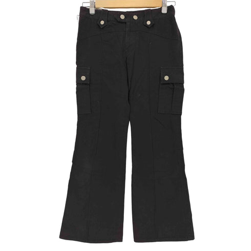 バーバリーブルーレーベル BURBERRY BLUE LABEL Y2K ローライズ カーゴフレアパンツ レディース JPN:36