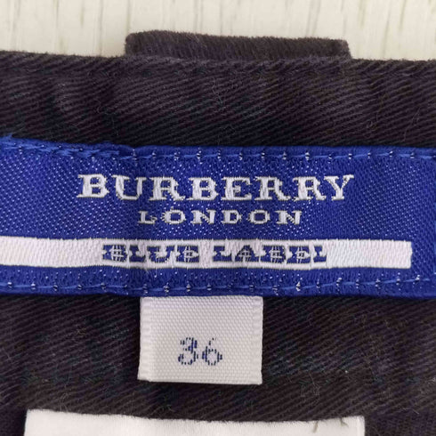 バーバリーブルーレーベル BURBERRY BLUE LABEL Y2K ローライズ カーゴフレアパンツ レディース JPN:36