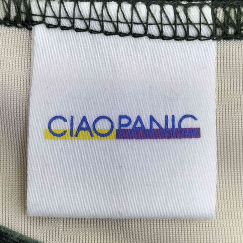 チャオパニック Ciaopanic ベロア配色肩スリットラグランTEE レディース ONE SIZE