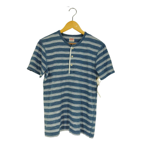 ヘルスニット Healthknit SPORTSWEAR ボーダー ヘンリーネックTシャツ メンズ import:S