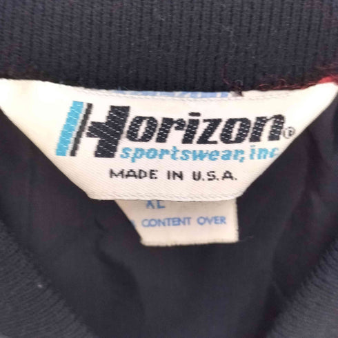 HORIZON 70S USA製 三角タグ Dodge Boys 背面 企業 刺繍 ジップアップ ナイロン ジャケット メンズ import:XL