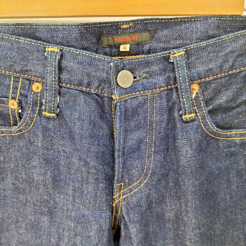 フルカウント FULLCOUNT ローライズストレートデニムパンツ レディース US:26-27