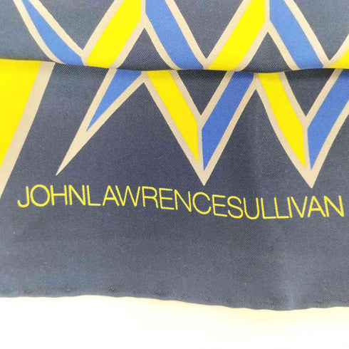 ジョンローレンスサリバン JOHN LAWRENCE SULLIVAN 総柄 大判シルクスカーフ メンズ ONE SIZE