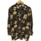 GIOVANNI UOMO 花柄 総柄 ビスコース シルク L/S シャツ メンズ JPN:M