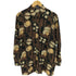 GIOVANNI UOMO 花柄 総柄 ビスコース シルク L/S シャツ メンズ JPN:M